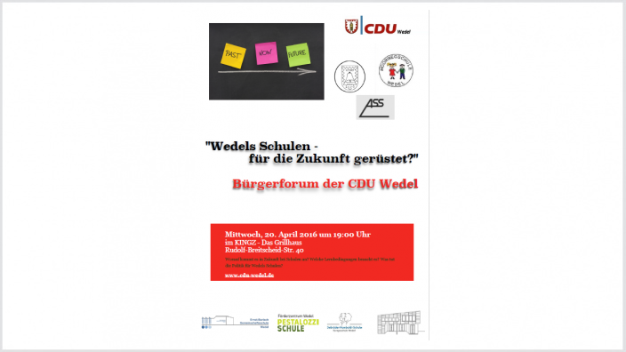 Bürgerform: Sind Wedels Schulen für die Zukunft gerüstet?